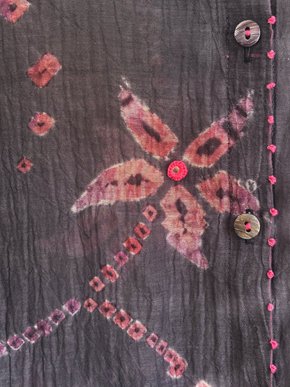FLORAL SHIBORI SHIRT