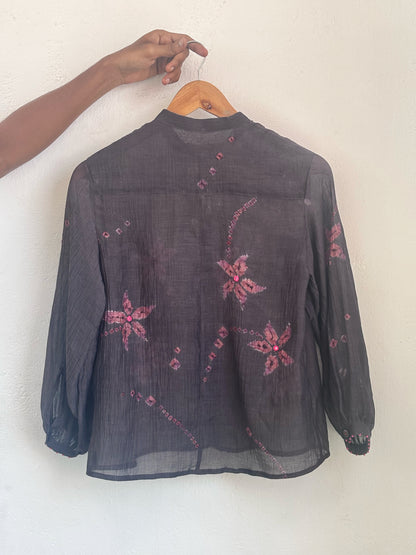 FLORAL SHIBORI SHIRT