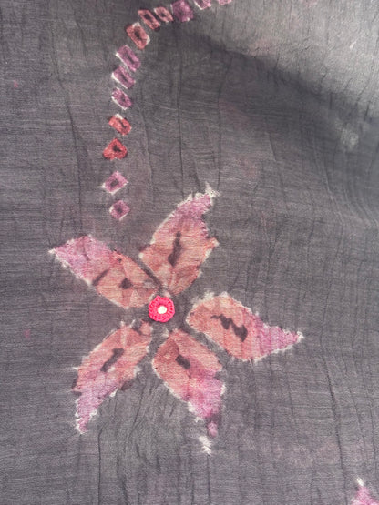 FLORAL SHIBORI SHIRT