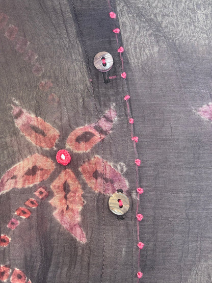FLORAL SHIBORI SHIRT