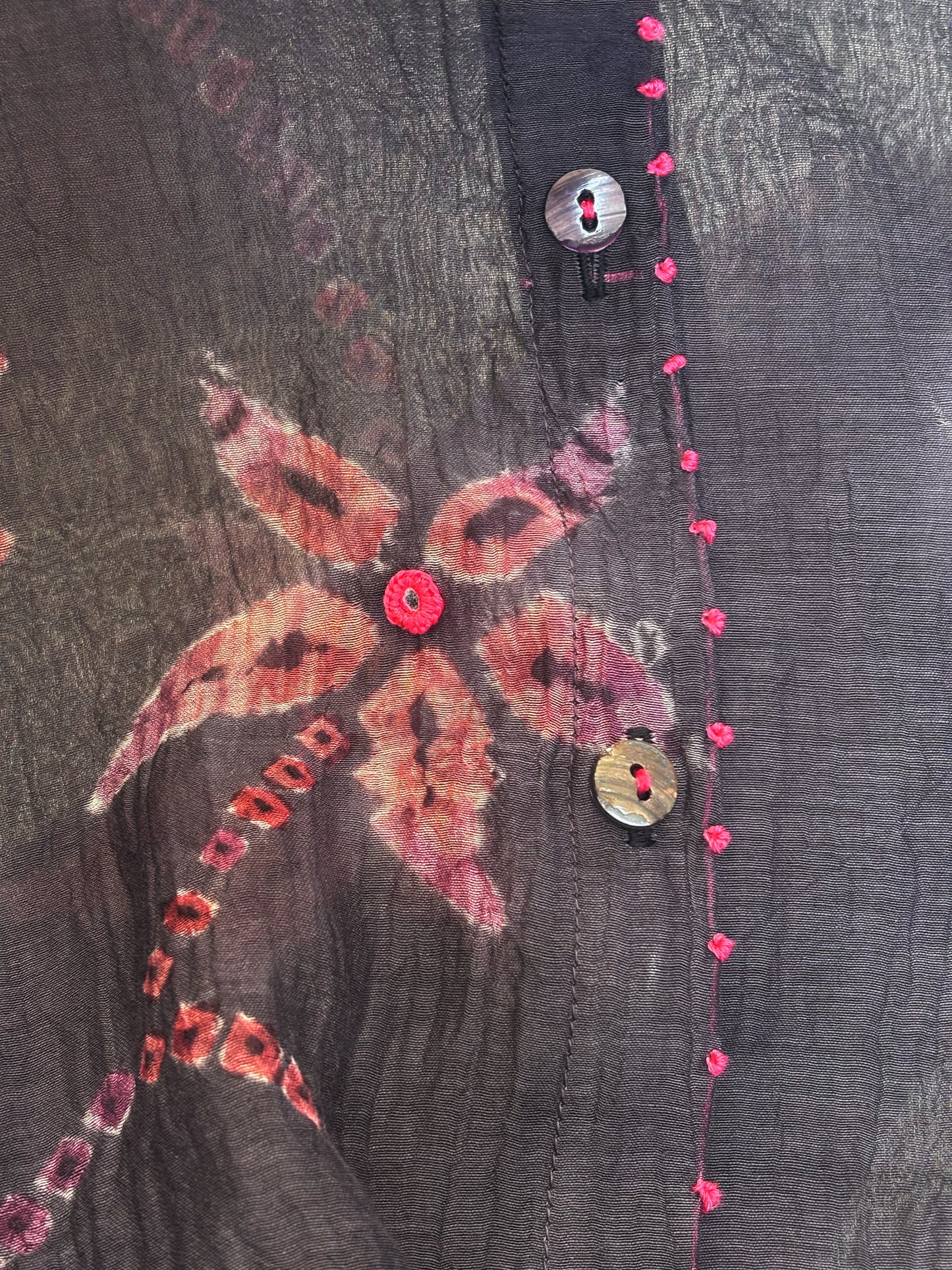 FLORAL SHIBORI SHIRT