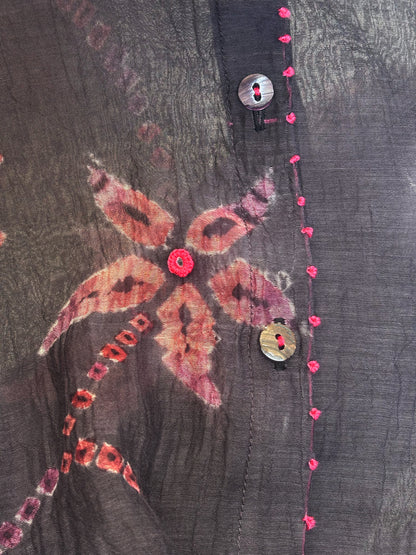 FLORAL SHIBORI SHIRT