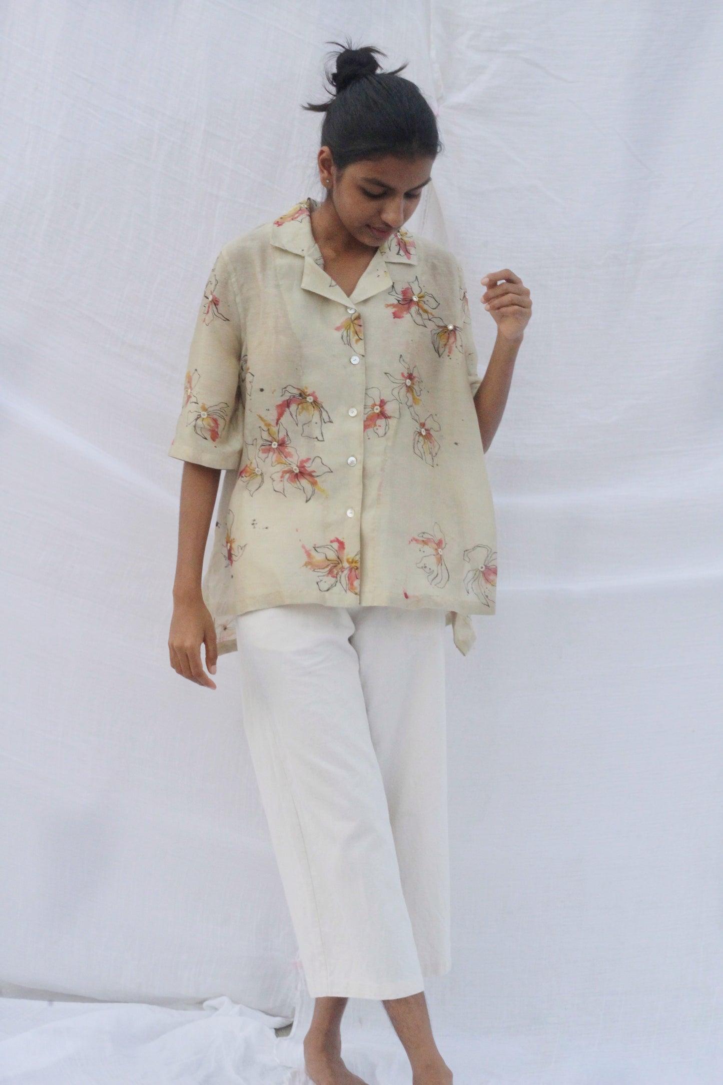 HAND PAINTED MULTICOLOUR OVERSIZED SHIRT